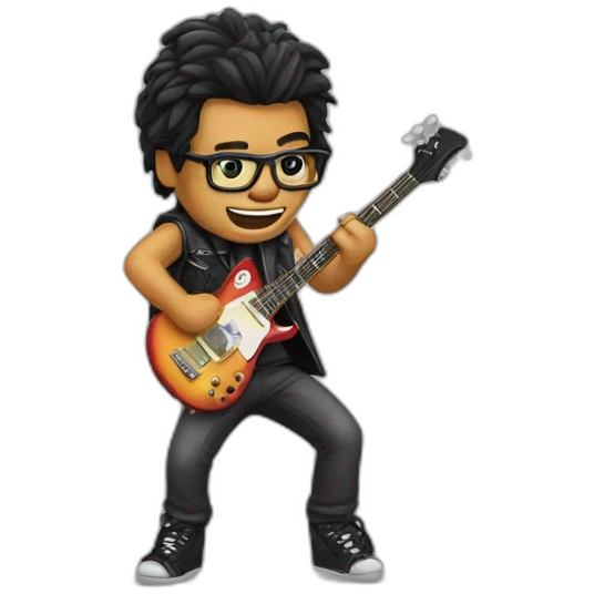 Rocker nerd emoji