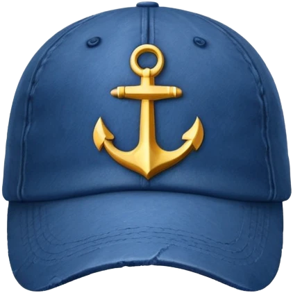 Blue cap with Marine written on it emoji