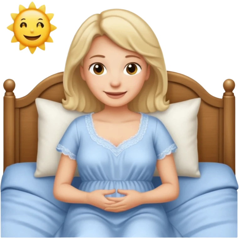 Mum in the bed emoji
