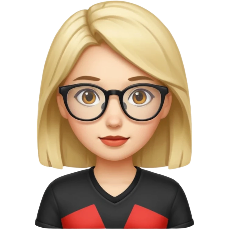 gamer girl with glasses emoji