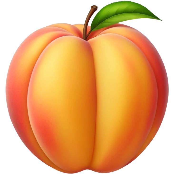 big long banana colored peach emoji