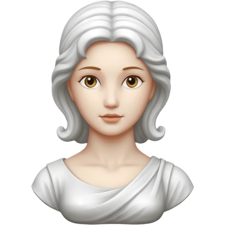 Marble statue of woman emoji