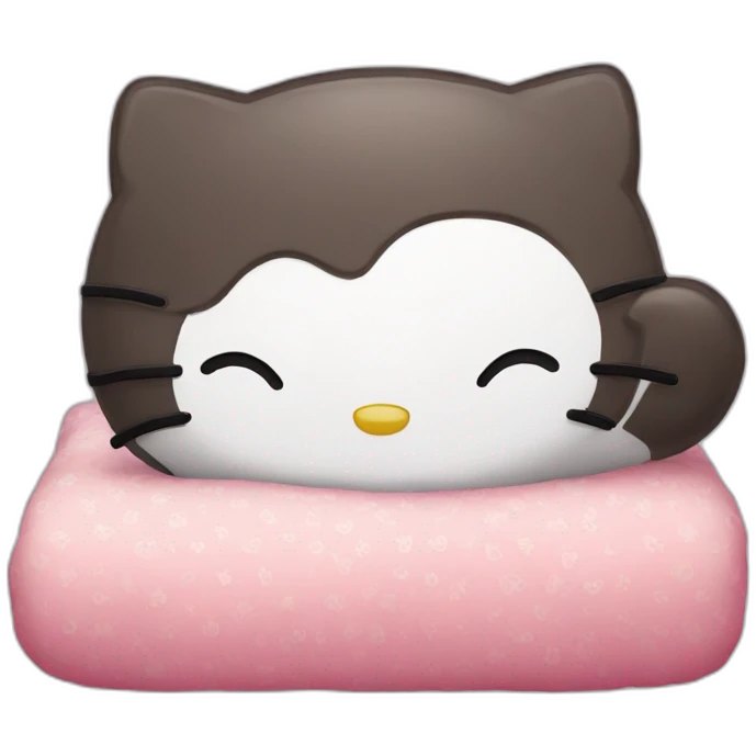 Hello kitty sleeps emoji