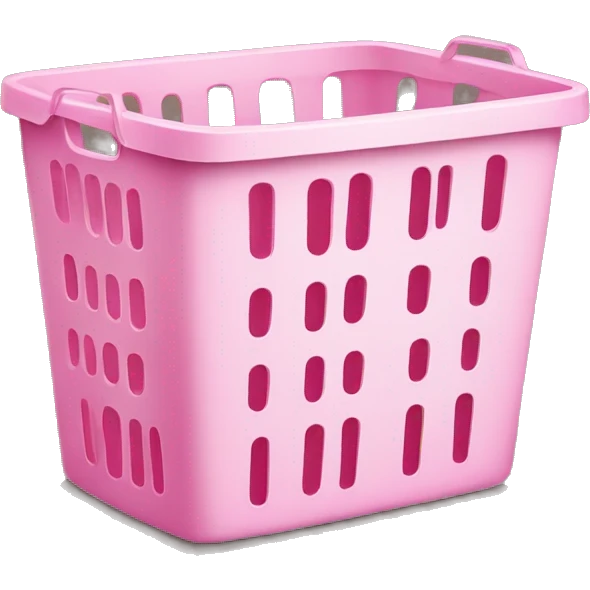 Pink laundry basket emoji