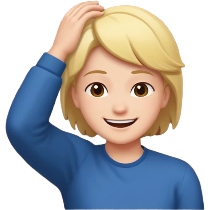 Смайлик боком, перед ним стена, он бьётся об нее головой  emoji