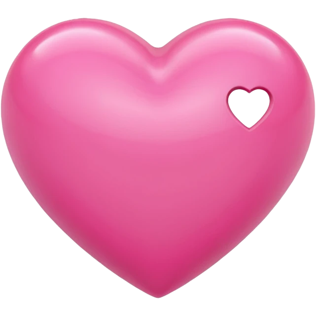 A heart that expresses a deep love for someone. With a pink style. And a 3d look emoji