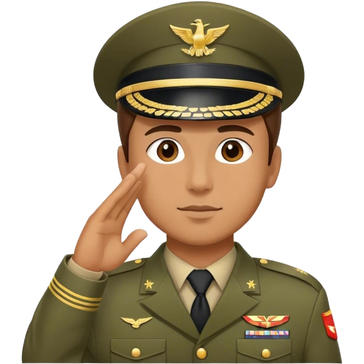 man salute pose emoji
