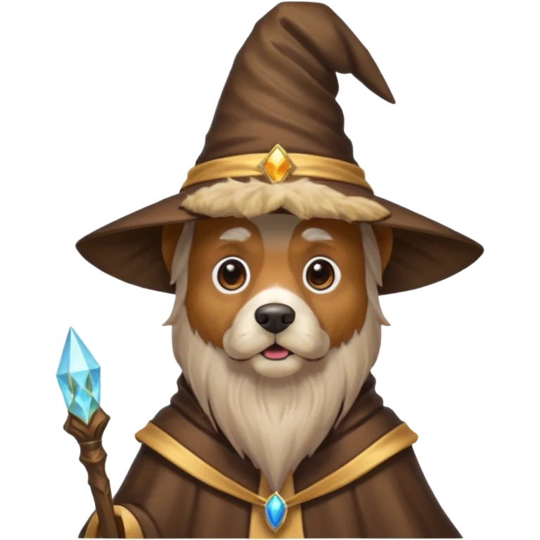 Dog wizard emoji