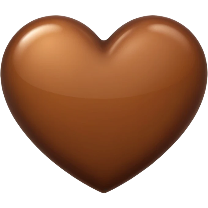 коричневое сердце emoji