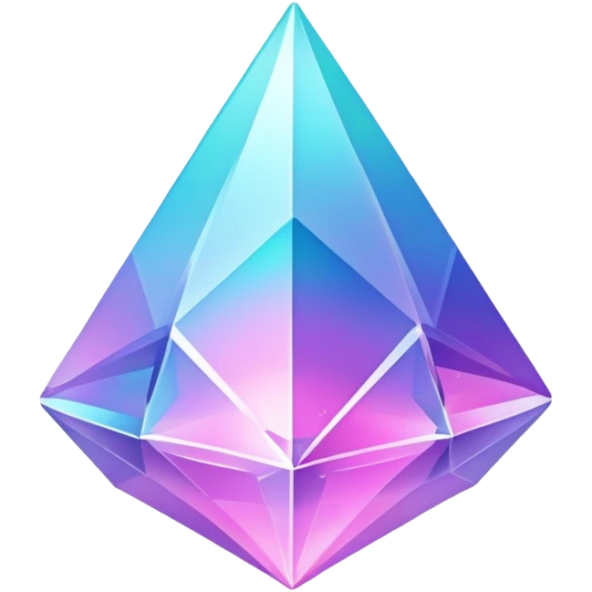 Vaporwave crystal emoji