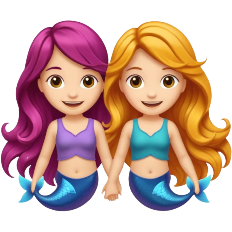 Dos sirenas juntas emoji