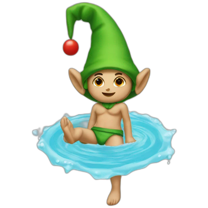 Lutin en maillot de bain  emoji