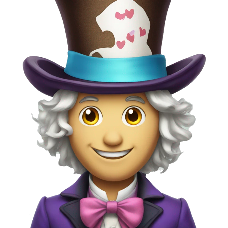 Alice in Wonderland The Mad Hatter character emoji