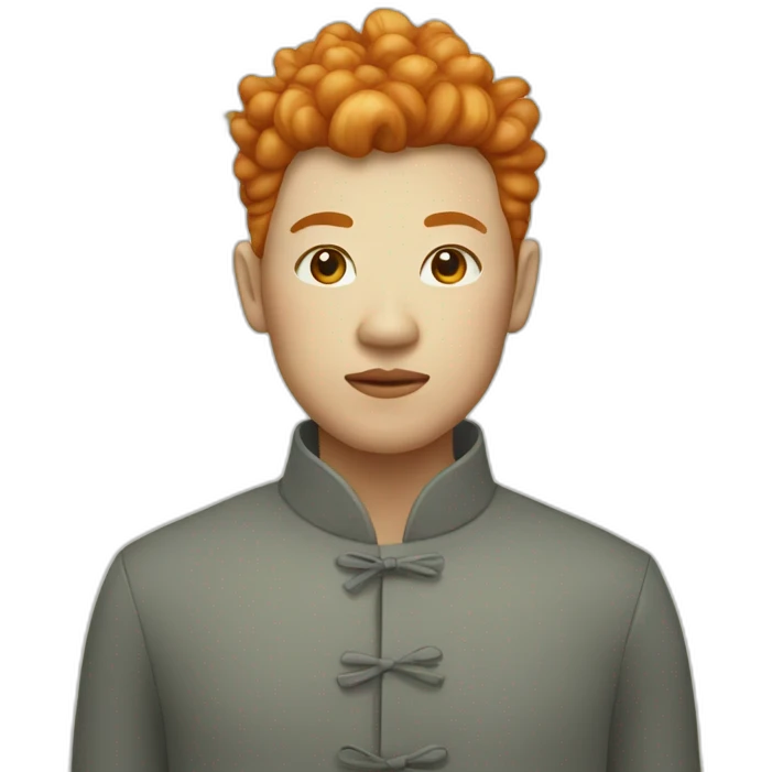 Colored chines ginger emoji