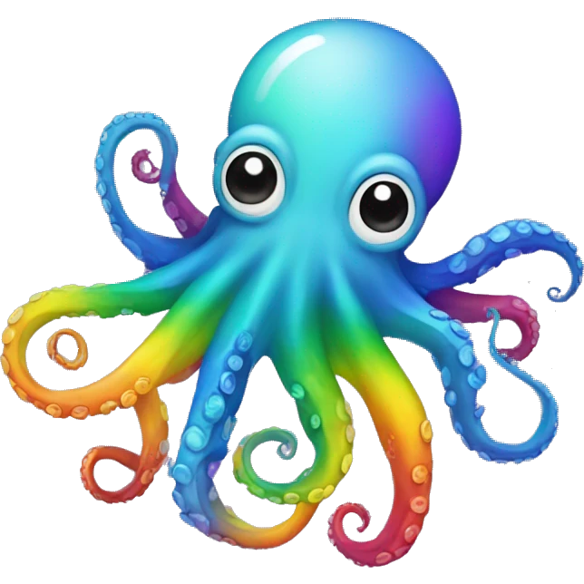 octopus on a rainbow  emoji