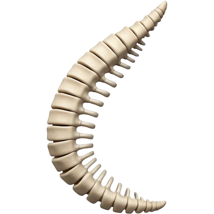 human Spine from side emoji