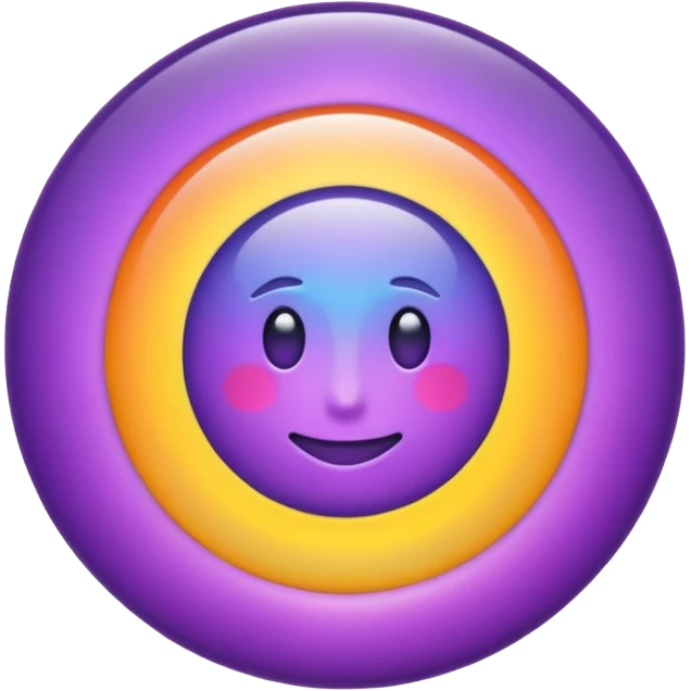 A sleek, metaphorical emoji icon representing Brand Proficiency. A central, glowing violet energy core radiating subtle, elegant light ripples outwards. Modern, minimalist style, premium feel. Isolated on white background. emoji