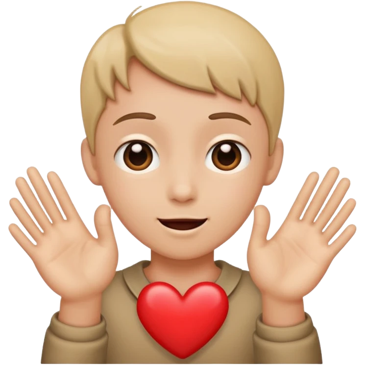 reaching for a hug with heart eyes and drool emoji