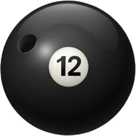 Quiero un emoji de la bola 12 del billar emoji