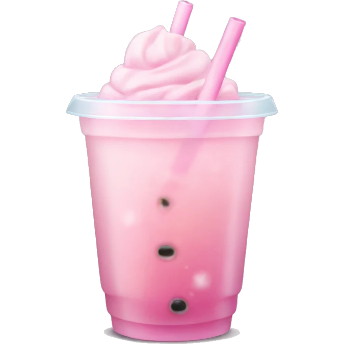 Light pink bubble tea emoji