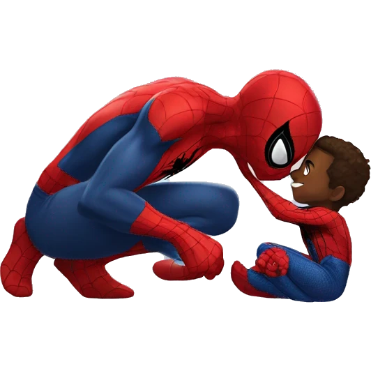 spider-man sending a kiss emoji