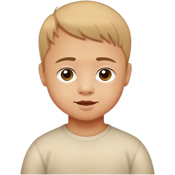 A boy with Down syndrome  emoji