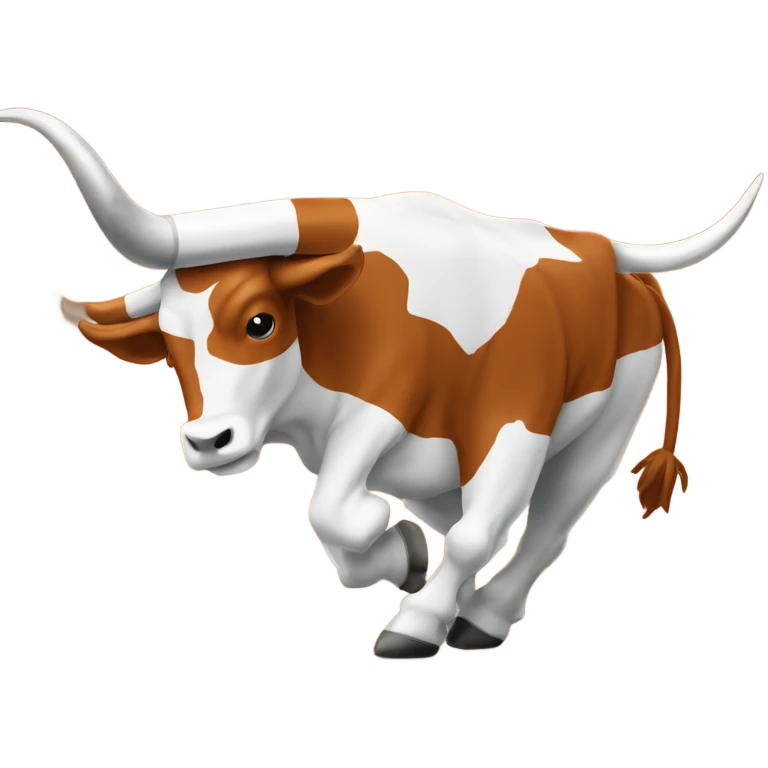 University of Texas Longhorn mascot fighting Ohio state mascot  emoji