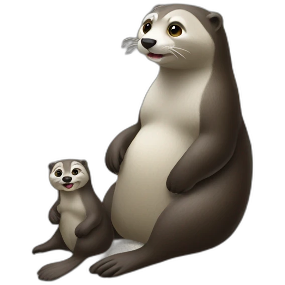 Maman sur loutre emoji