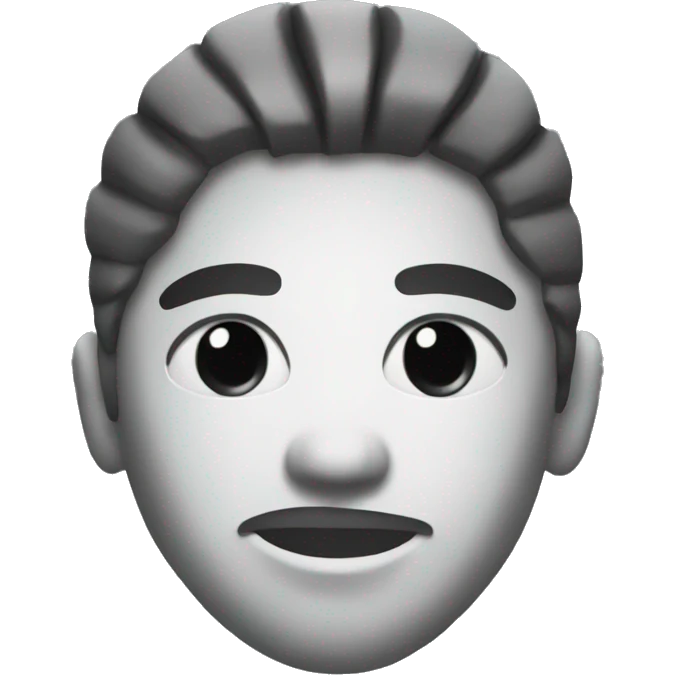 Soccer player silhoutte face emoji