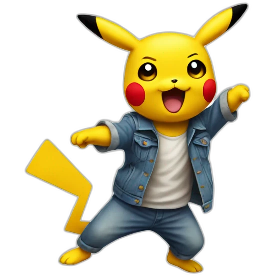 Pikachu qui danse emoji