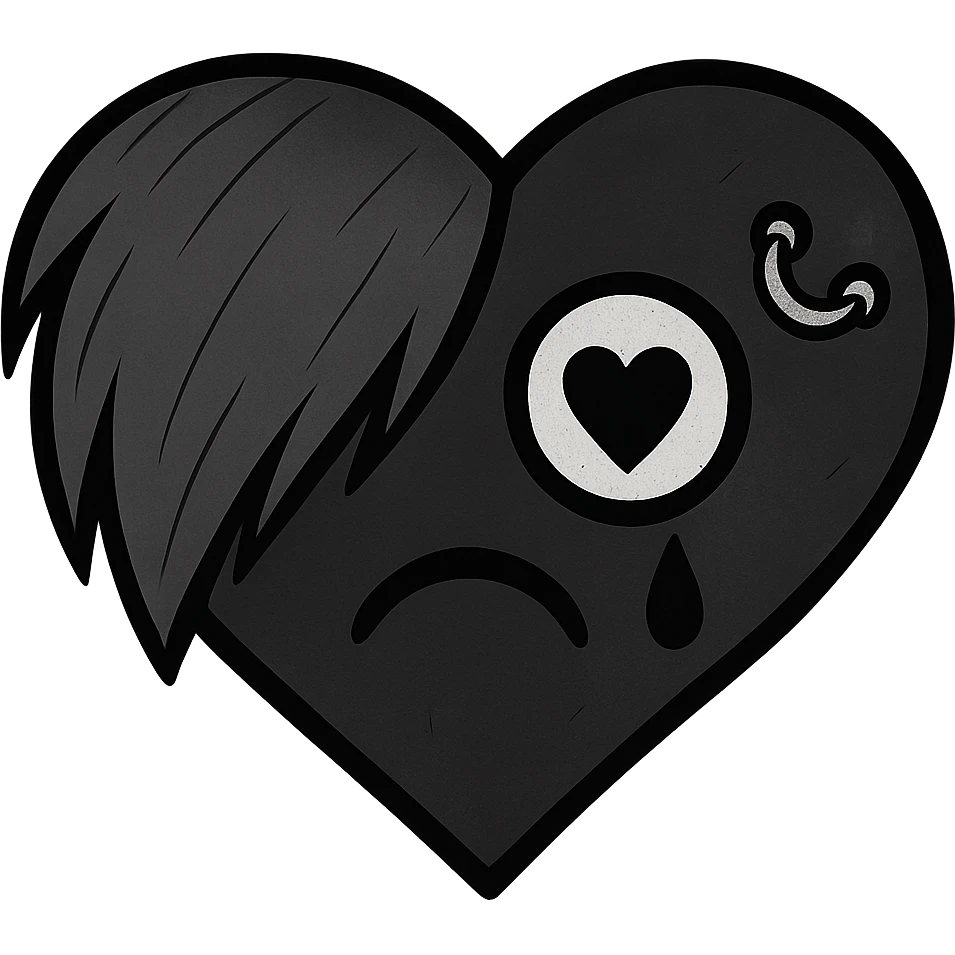 emo heart without background emoji