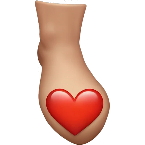 a heart with a heel emoji