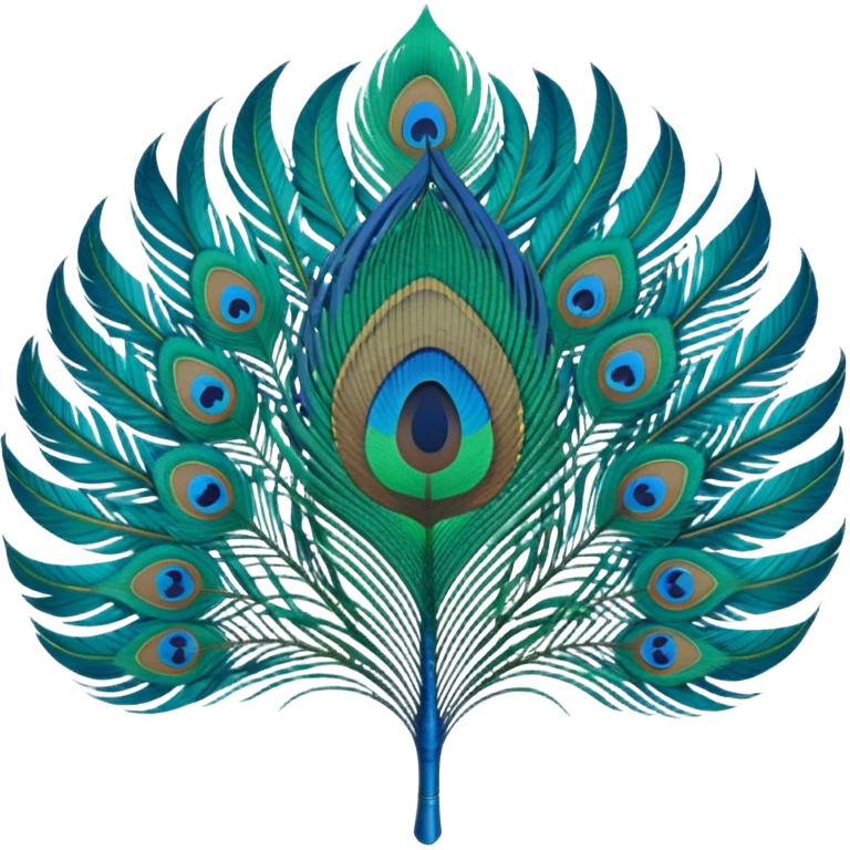 Peacock feather emoji