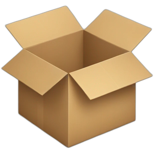 A paper box emoji
