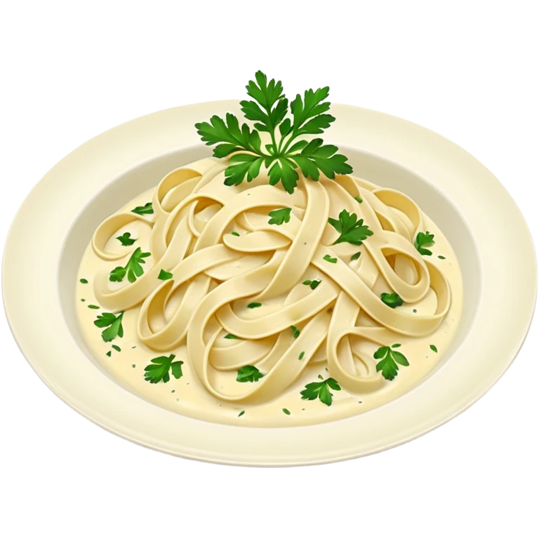white creamy saucy fettuccine  emoji