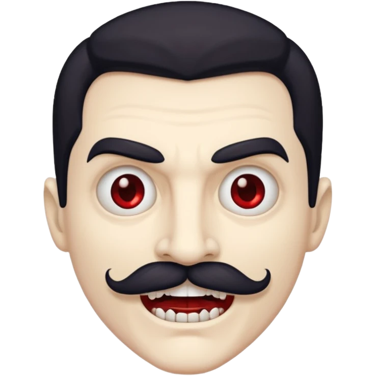 vampire with mustache  emoji