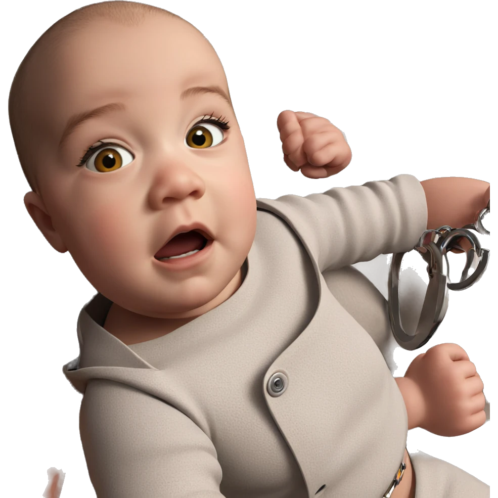 bald girl in handcuffs emoji