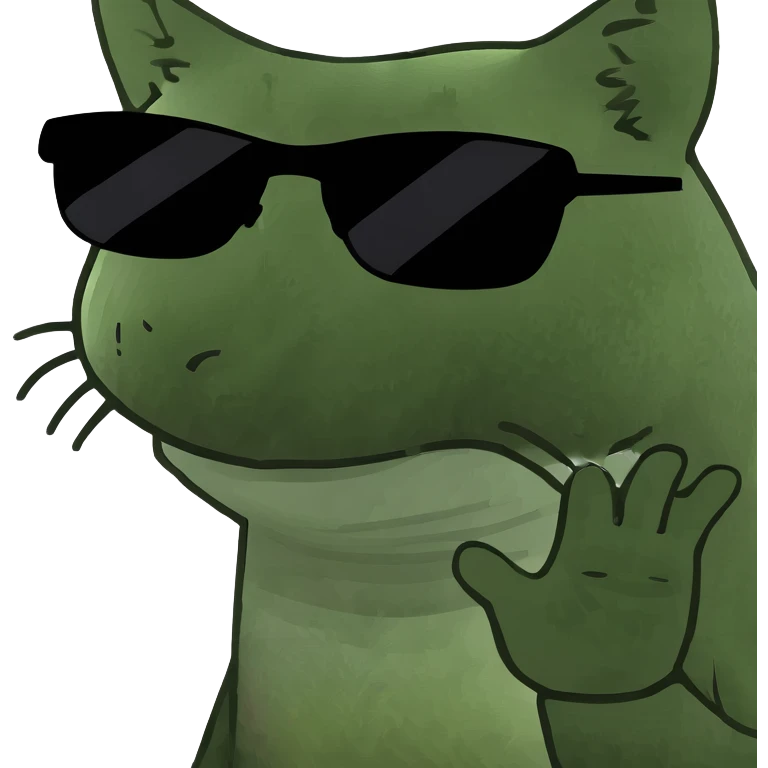 Cat with sunglasses emoji