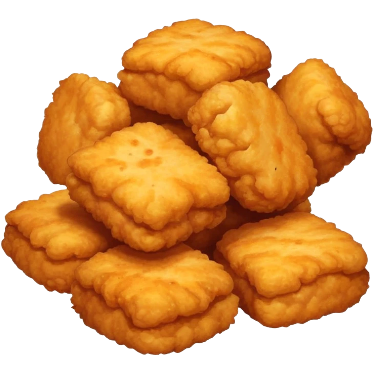 Heavily seasoned spicy nuggets emoji