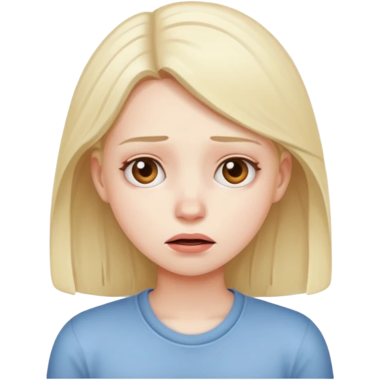 Stressed out girl  emoji