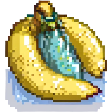 a banana squirting juice emoji