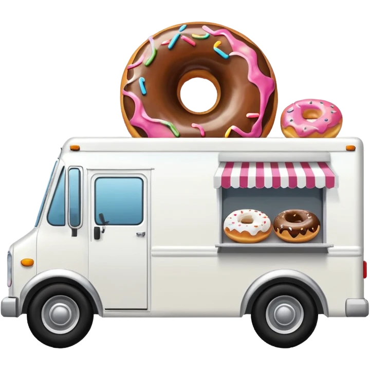 basic donut truck emoji