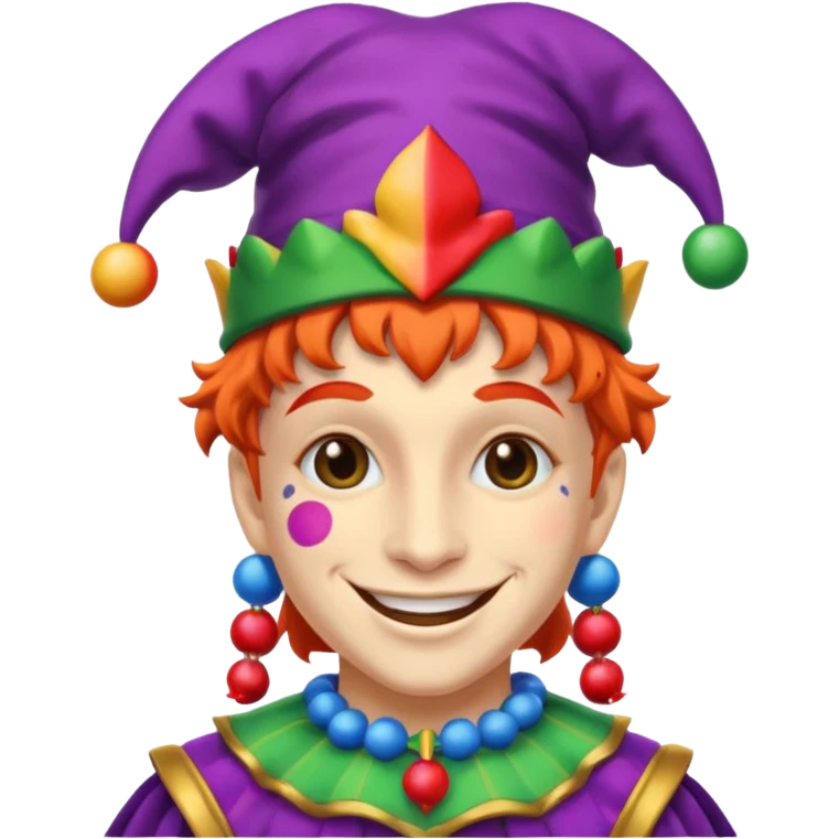 A jester smiling  emoji