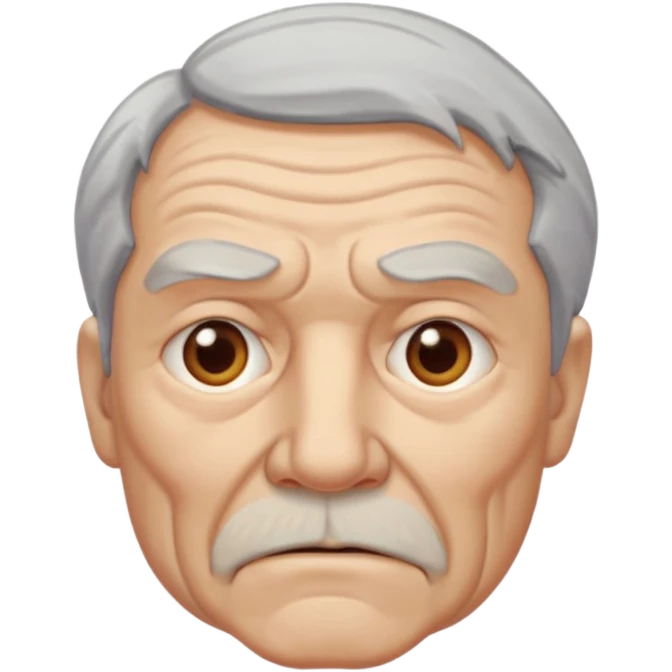 angry old man portrait emoji