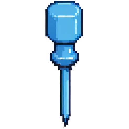 Push pin with blue head emoji
