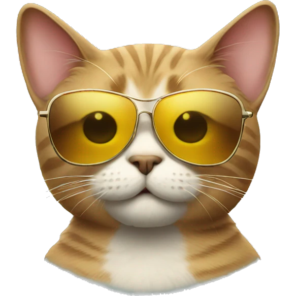 Cat with sunglasses emoji