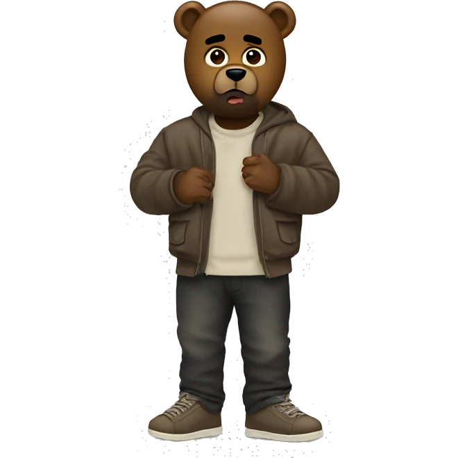 Kanye West bear emoji