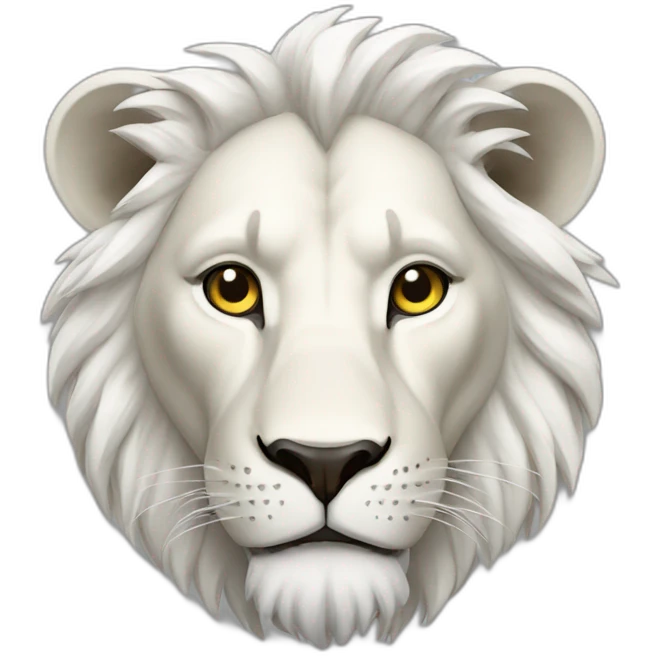 Lion blanc emoji