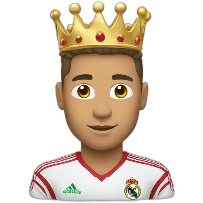 Ronaldo with crown emoji
