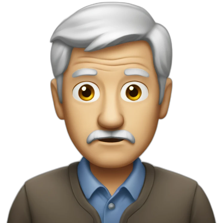suspicious old man emoji